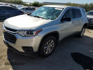 2019 Chevrolet Traverse LS z VIN 1GNERFKW8KJ190313, wystawiony jako Copart lot #57815653 z przebiegiem 102 802 mil mil oraz Szkoda całkowita • Salvage title. Historia ofert i sprzedaży dostępna na DreamBid. Obrazek 1.