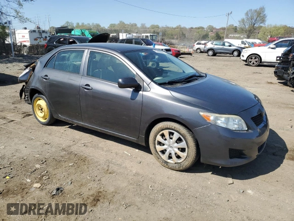 2009 Toyota Corolla with VIN JTDBL40E99J006440, listed as a Copart auction lot 53666405 with 190,060 mi miles and Salvage Title. Bid and sale history available at carsss.com. Image 4.
