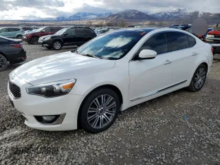 2014 Kia Cadenza Premium with VIN KNALN4D76E5157035, listed as a Copart auction lot 86649254 with 39,383 mi miles and Salvage Title. Bid and sale history available at carsss.com. Image 1.
