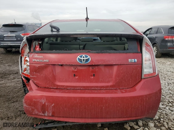 2014 Toyota Prius Four with VIN JTDKN3DU5E1768518, listed as a Copart auction lot 47026835 with 92,857 mi miles and Salvage Title. Bid and sale history available at carsss.com. Image 6.