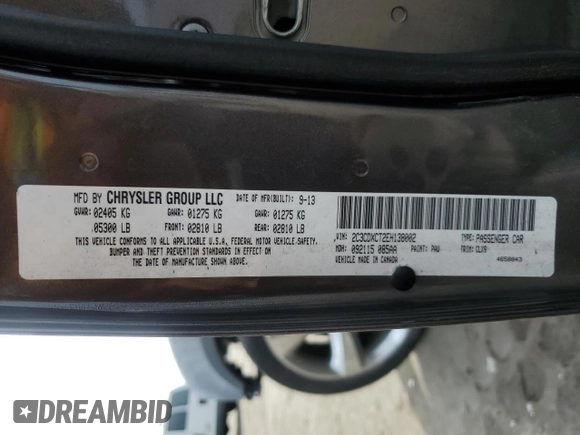 2014 Dodge Charger RT Plus with VIN 2C3CDXCT2EH138002, listed as a Copart auction lot 56481604 with 48,490 mi miles and Salvage Title. Bid and sale history available at carsss.com. Image 13.