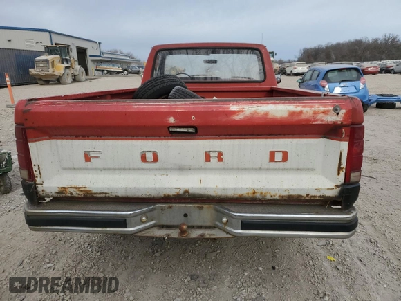1985 Ford F-150 S with VIN 1FTDF15Y2FPA36888, listed as a Copart auction lot 87672205 with 90,046 mi miles and Clean title. Bid and sale history available at DreamBid. Image 6.