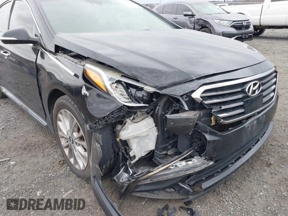 2015 Hyundai Sonata Limited with VIN 5NPE34AF3FH106073, listed as a IAAI auction lot 41705413 with 107,405 mi miles and . Bid and sale history available at carsss.com. Image 6.