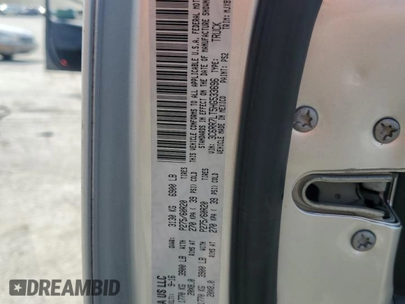 2017 Ram 1500 Big Horn with VIN 3C6RR7LT5HG533696, listed as a Copart auction lot 54144915 with 101,574 mi miles and Salvage Title. Bid and sale history available at carsss.com. Image 12.