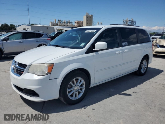 2014 Dodge Grand Caravan SXT z VIN 2C4RDGCG8ER428893, wystawiony jako Copart lot #56671355 z przebiegiem 261 815 mil mil oraz Szkoda całkowita • Salvage title. Historia ofert i sprzedaży dostępna na DreamBid. Obrazek 1.