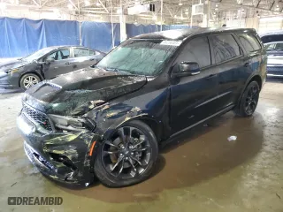 2022 Dodge Durango GT Plus with VIN 1C4RDJDG7NC185436, listed as a Copart auction lot 86258404 with 38,202 mi miles and Salvage Title. Bid and sale history available at carsss.com. Image 1.