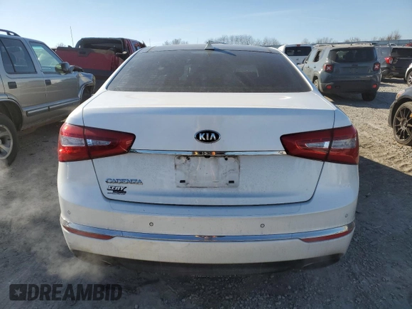 2015 Kia Cadenza Premium with VIN KNALN4D77F5173374, listed as a Copart auction lot 89330105 with 90,864 mi miles and Salvage Title. Bid and sale history available at carsss.com. Image 6.