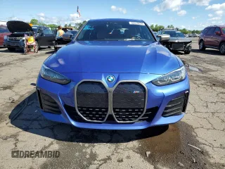 2022 BMW i4 M50 with VIN WBY33AW04NFM42431, listed as a Copart auction lot 60519024 with 53,447 mi miles and Salvage Title. Bid and sale history available at carsss.com. Image 5.