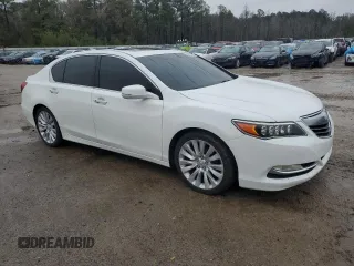 2014 Acura RLX Advance with VIN JH4KC1F98EC006189, listed as a Copart auction lot 86255644 with 105,123 mi miles and Salvage Title. Bid and sale history available at DreamBid. Image 4.