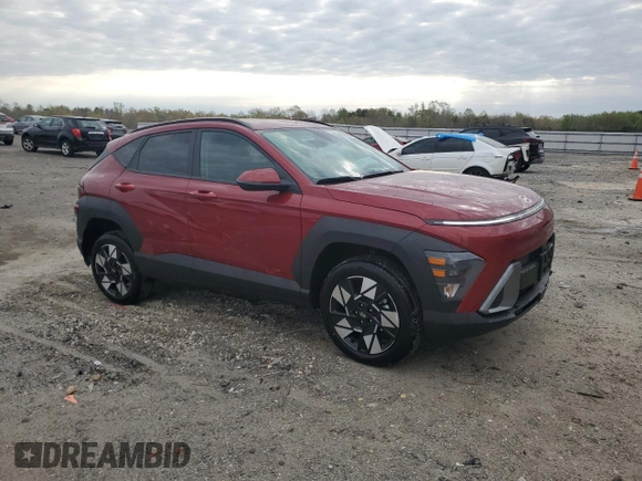 2025 Hyundai Kona SEL with VIN KM8HBCAB9SU286100, listed as a Copart auction lot 52828215 with 298 mi miles and Salvage Title. Bid and sale history available at carsss.com. Image 4.