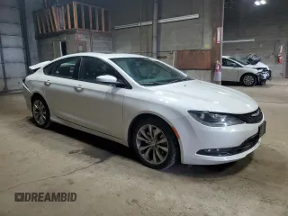 2015 Chrysler 200 S with VIN 1C3CCCBG5FN647722, listed as a Copart auction lot 50693715 with 129,807 mi miles and Salvage Title. Bid and sale history available at DreamBid. Image 4.