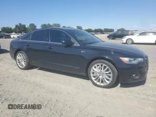 2014 Audi A6 Premium Plus with VIN WAUFGAFC3EN133615, listed as a Copart auction lot 63109325 with 111,823 mi miles and Salvage title. Bid and sale history available at DreamBid. Image 4.