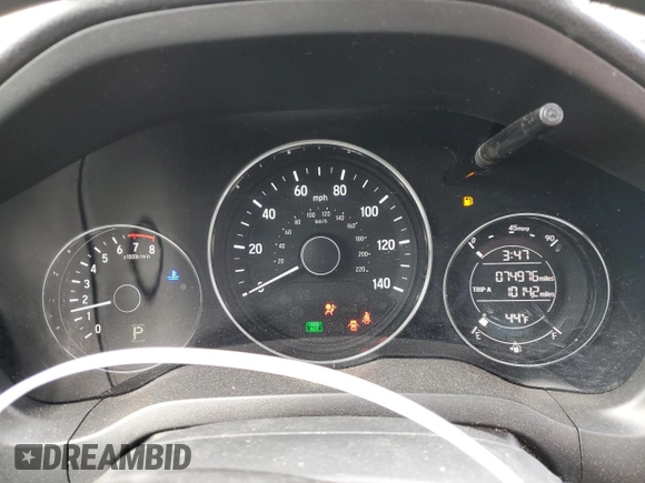 2017 Honda HR-V LX with VIN 3CZRU6H30HG707842, listed as a Copart auction lot 52083785 with 74,976 mi miles and Clean Title. Bid and sale history available at carsss.com. Image 9.