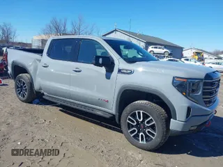 2025 GMC Sierra 1500 AT4 with VIN 3GTUUEELXSG138620, listed as a IAAI auction lot 41805574 with 13,056 mi miles and . Bid and sale history available at DreamBid. Image 1.