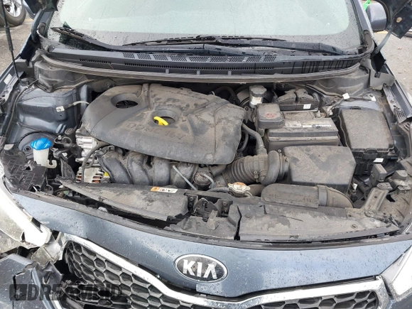 2016 Kia Forte LX with VIN KNAFK4A66G5564020, listed as a IAAI auction lot 41816809 with 106,150 mi miles. Bid and sale history available at carsss.com. Image 10.