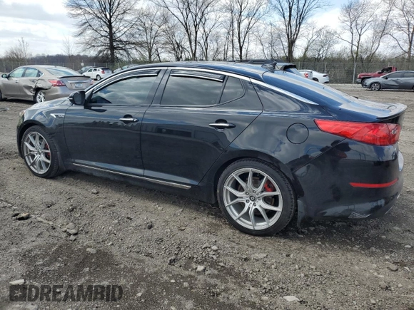 2015 Kia Optima SX Turbo with VIN 5XXGR4A61FG381136, listed as a Copart auction lot 52709315 with 48,751 mi miles and Salvage Title. Bid and sale history available at carsss.com. Image 2.