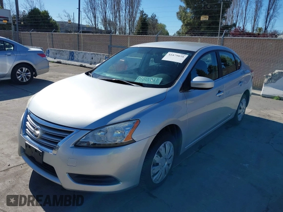2015 Nissan Sentra S with VIN 3N1AB7AP2FY250683, listed as a IAAI auction lot 41879058 with 106,231 mi miles. Bid and sale history available at carsss.com. Image 6.