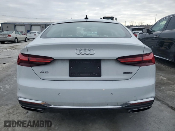 2021 Audi A5 Sportback S line Premium with VIN WAUDACF54MA005542, listed as a Copart auction lot 45805415 with 47,088 mi miles and Salvage Title. Bid and sale history available at carsss.com. Image 6.