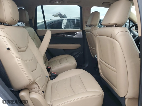 2023 Cadillac XT6 Premium Luxury with VIN 1GYKPERS6PZ141810, listed as a Copart auction lot 44370135 with 6,818 mi miles and Salvage Title. Bid and sale history available at carsss.com. Image 11.