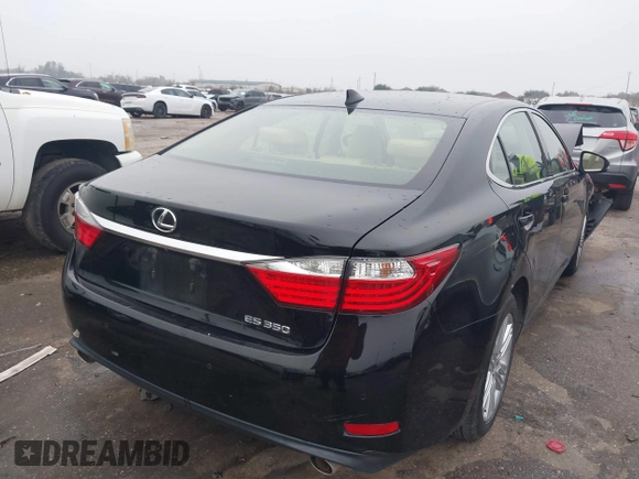 2015 Lexus ES 350 with VIN JTHBK1GG3F2165290, listed as a IAAI auction lot 41142256 with 126,866 mi miles. Bid and sale history available at carsss.com. Image 4.