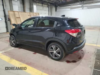2022 Honda HR-V EX with VIN 3CZRU6H52NM736631, listed as a Copart auction lot 51266625 with 15,423 mi miles and Salvage Title. Bid and sale history available at carsss.com. Image 2.
