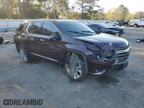 2018 Chevrolet Traverse Premier with VIN 1GNERKKW9JJ277127, listed as a Copart auction lot 49615235 with 142,383 mi miles and Non Repairable. Bid and sale history available at carsss.com. Image 4.