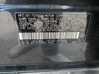 2009 Lexus LS 460 with VIN JTHBL46F695084665, listed as a Copart auction lot 53698205 with 59,679 mi miles and Clean Title. Bid and sale history available at carsss.com. Image 12.