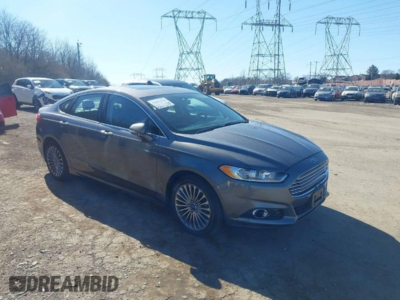 2014 Ford Fusion Titanium with VIN 3FA6P0K92ER119005, listed as a IAAI auction lot 41827178 with 108,959 mi miles. Bid and sale history available at carsss.com. Image 1.