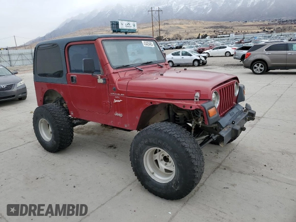 1998 Jeep Wrangler Sport with VIN 1J4FY19S7WP775578, listed as a Copart auction lot 43420485 with 157,316 mi miles and Salvage Title. Bid and sale history available at carsss.com. Image 4.