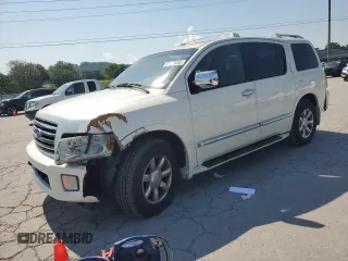 2005 Infiniti QX56 with VIN 5N3AA08C15N814042, listed as a Copart auction lot 61658055 with 206,094 mi miles and Salvage title. Bid and sale history available at DreamBid. Image 1.