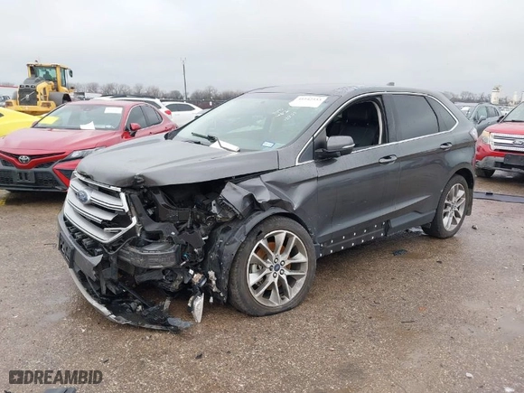 2018 Ford Edge Titanium with VIN 2FMPK4K94JBC51062, listed as a IAAI auction lot 41542533 with 76,652 mi miles. Bid and sale history available at carsss.com. Image 2.