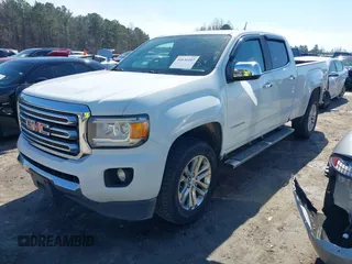 2015 GMC Canyon 2WD SLT with VIN 1GTG5CE36F1151433, listed as a IAAI auction lot 41636107 with 117,682 mi miles. Bid and sale history available at carsss.com. Image 17.