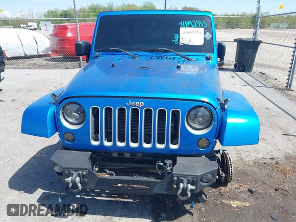 2016 Jeep Wrangler Unlimited Sahara with VIN 1C4HJWEG0GL154418, listed as a IAAI auction lot 41892333 with 102,410 mi miles and . Bid and sale history available at DreamBid. Image 12.