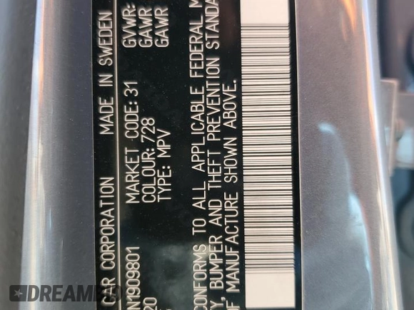 2022 Volvo XC60 Momentum z VIN YV4L12DK8N1909801, wystawiony jako Copart lot #77384044 z przebiegiem Nie podano mil oraz Nie do naprawy • Non repairable. Historia ofert i sprzedaży dostępna na DreamBid. Obrazek 14.