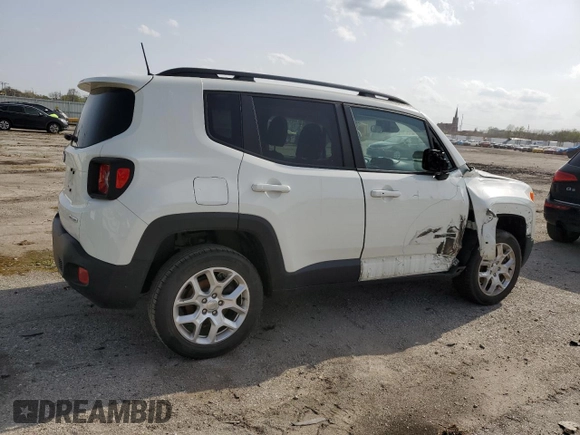 2018 Jeep Renegade Latitude с VIN ZACCJBBB2JPH81958, выставлен на аукционе Copart как лот 54898655 с пробегом 46 304 миль миль и Списание • Salvage title. История ставок и продаж доступна на DreamBid. Изображение 3.