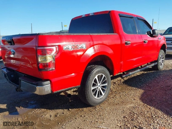 2019 Ford F-150 XL with VIN 1FTEW1E59KKE08213, listed as a IAAI auction lot 41795138 with 155,160 mi miles. Bid and sale history available at carsss.com. Image 4.