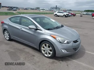 2012 Hyundai Elantra Limited with VIN KMHDH4AE5CU305871, listed as a IAAI auction lot 42288138 with 130,498 mi miles and . Bid and sale history available at DreamBid. Image 1.