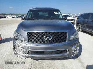 2015 Infiniti QX80 with VIN JN8AZ2NF9F9572311, listed as a Copart auction lot 77469224 with 0 mi miles and Salvage Title. Bid and sale history available at carsss.com. Image 5.