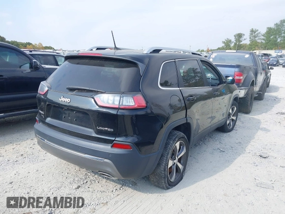 2019 Jeep Cherokee Limited with VIN 1C4PJMDX2KD235618, listed as a IAAI auction lot 40672263 with 82,117 mi miles and . Bid and sale history available at carsss.com. Image 4.