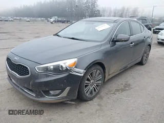 2014 Kia Cadenza Premium with VIN KNALN4D76E5129901, listed as a IAAI auction lot 41355927 with 150,607 mi miles and . Bid and sale history available at DreamBid. Image 2.