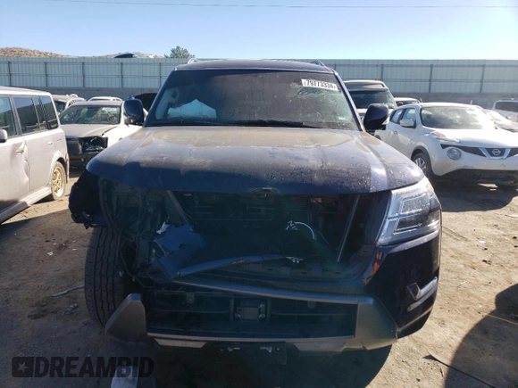 2022 Nissan Armada SL with VIN JN8AY2BB3N9814156, listed as a Copart auction lot 79773334 with 62,860 mi miles and Salvage Title. Bid and sale history available at carsss.com. Image 5.