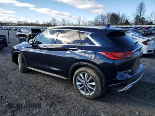 2021 Infiniti QX50 LUXE with VIN 3PCAJ5BB9MF126880, listed as a Copart auction lot 43617113 with 15,503 mi miles. Bid and sale history available at carsss.com. Image 2.