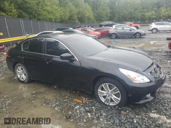 2015 Infiniti Q40 with VIN JN1CV6ARXFM520239, listed as a Copart auction lot 73109394 with 0 mi miles and Salvage Title. Bid and sale history available at carsss.com. Image 4.
