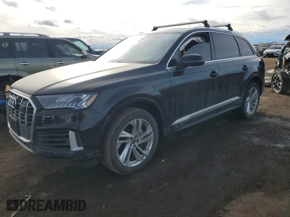 2023 Audi Q7 Premium Plus with VIN WA1LXBF71PD027682, listed as a Copart auction lot 86593014 with 0 mi miles and Salvage Title. Bid and sale history available at carsss.com. Image 1.