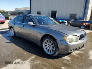 2004 BMW 7 Series 745i with VIN WBAGL63434DP72026, listed as a Copart auction lot 50003505 with 135,202 mi miles and Salvage Title. Bid and sale history available at DreamBid. Image 4.