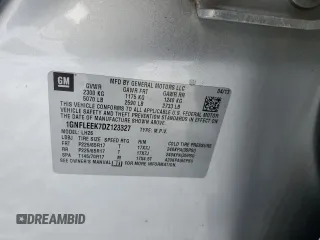 2013 Chevrolet Equinox LT z VIN 1GNFLEEK7DZ123327, wystawiony jako Copart lot #51587145 z przebiegiem Nie podano mil oraz Nie do naprawy • Non repairable. Historia ofert i sprzedaży dostępna na DreamBid. Obrazek 14.