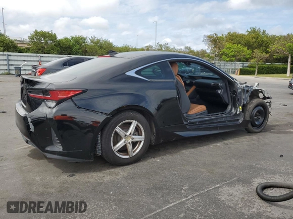 2020 Lexus RC 300 with VIN JTHD85EC5L5005646, listed as a Copart auction lot 55617555 with 29,804 mi miles and Non repairable. Bid and sale history available at DreamBid. Image 3.