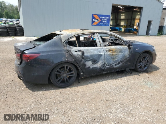2020 Acura TLX w/Advance Pkg with VIN 19UUB3F82LA801832, listed as a Copart auction lot 65705254 with 0 mi miles and Non Repairable. Bid and sale history available at carsss.com. Image 3.