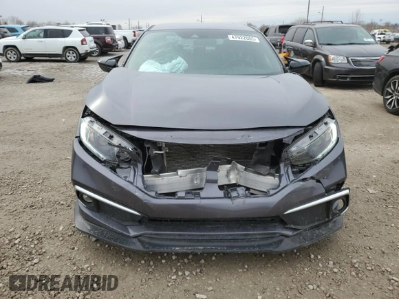 2019 Honda Civic Sport with VIN 2HGFC2F85KH581389, listed as a Copart auction lot 47922085 with 56,050 mi miles and Salvage Title. Bid and sale history available at DreamBid. Image 5.