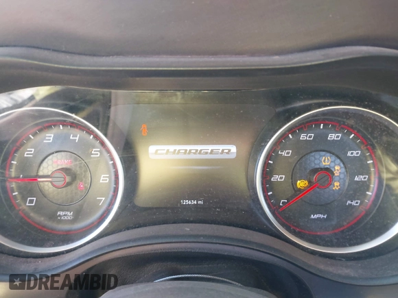 2019 Dodge Charger SXT with VIN 2C3CDXBG2KH658121, listed as a IAAI auction lot 41781901 with 125,634 mi miles. Bid and sale history available at carsss.com. Image 7.